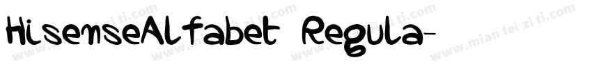 HisenseAlfabet Regula字体转换